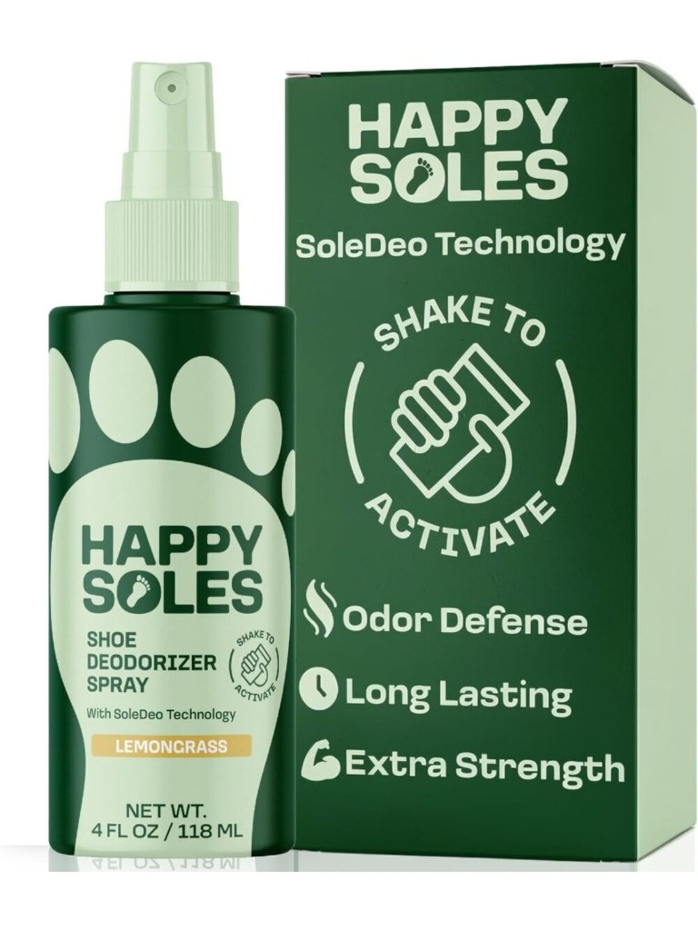 Shoe Deodorizer Spray for Smelly Shoes & Gym Gear - Strong Odor Fighter, Fresh